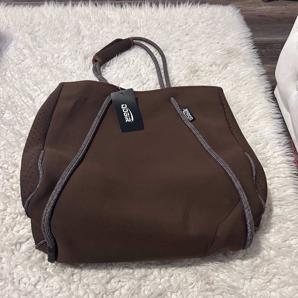 Neoprene Tote Multipurpose Beach Bag Zipper Pockets NWT 16”PURSE-SALE was $35 p2